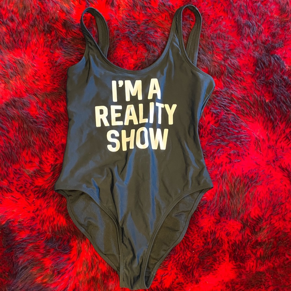 black one piece swimsuit